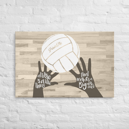 Attitude Volleyball Canvas