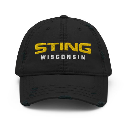 Sting WI Embroidered Distressed Cap