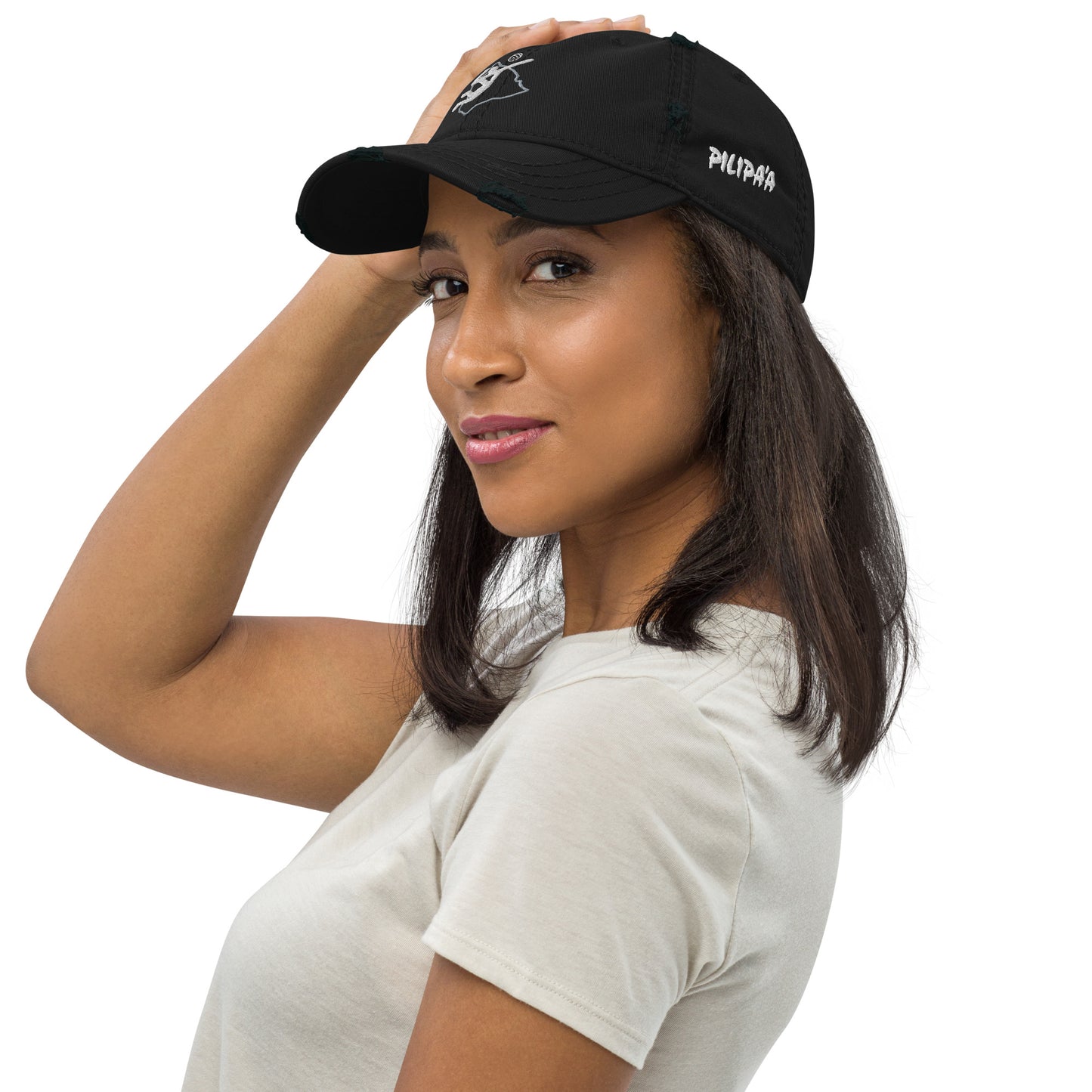 Pilipa'a Embroidered Distressed Cap