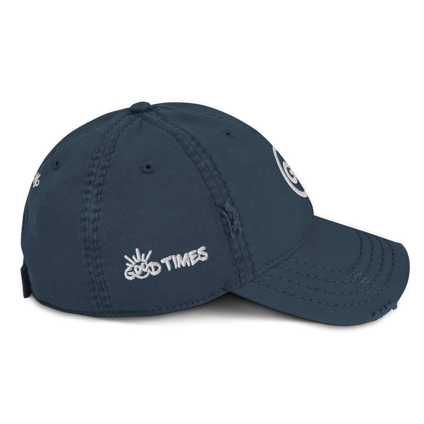 Good Times Icon Logo Distressed Cap