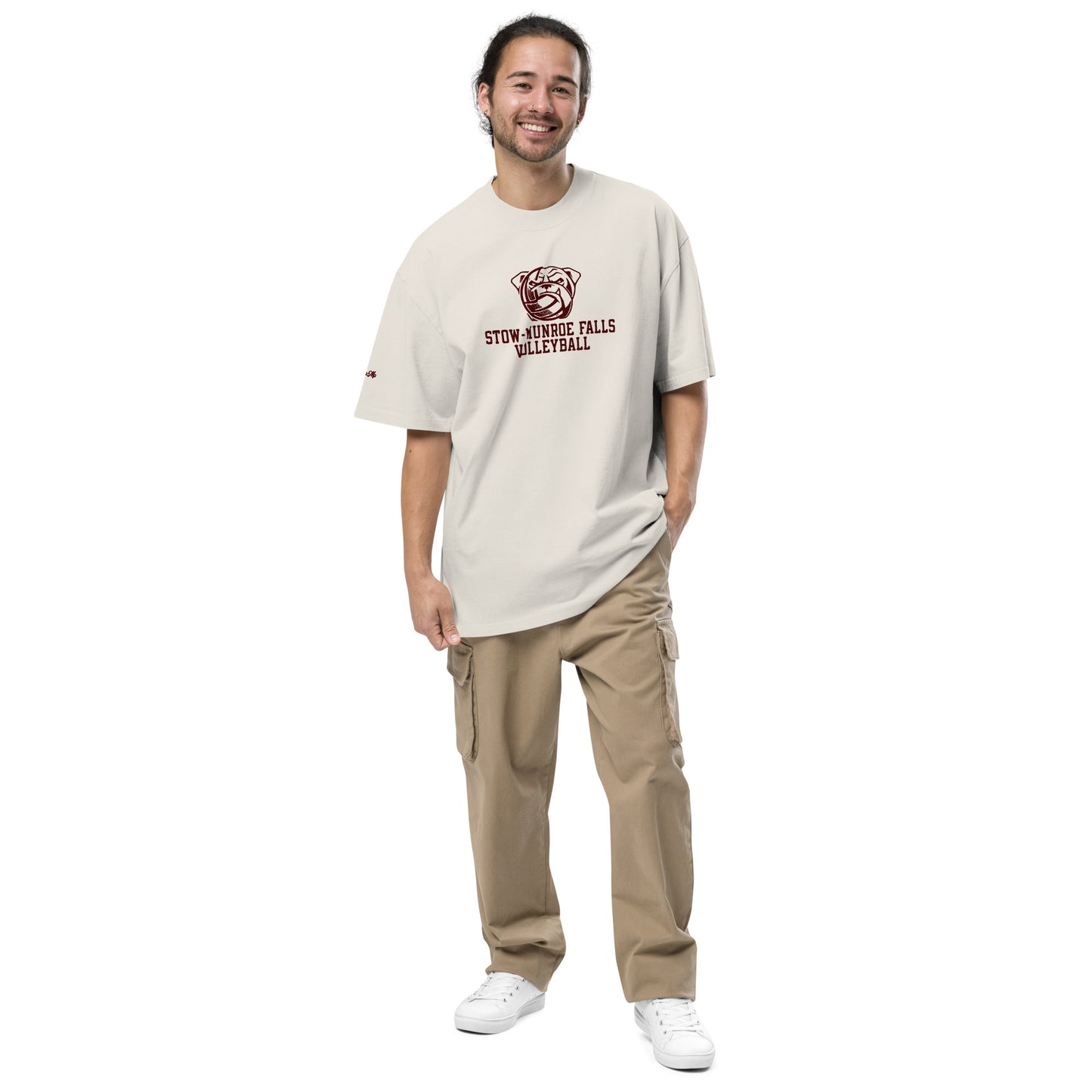 Stow-Munroe Falls VB Embroidered Oversized Tee