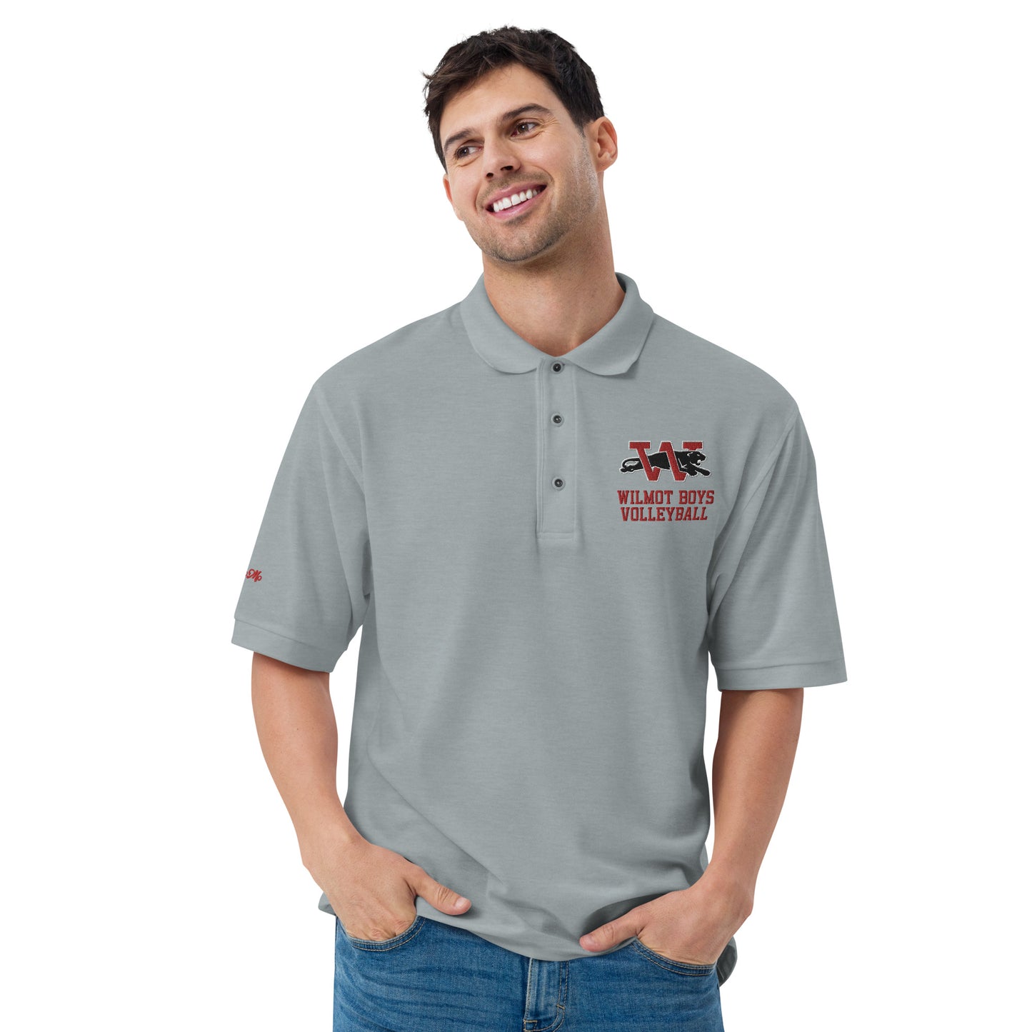 Wilmot Boys Volleyball Embroidered Premium Polo