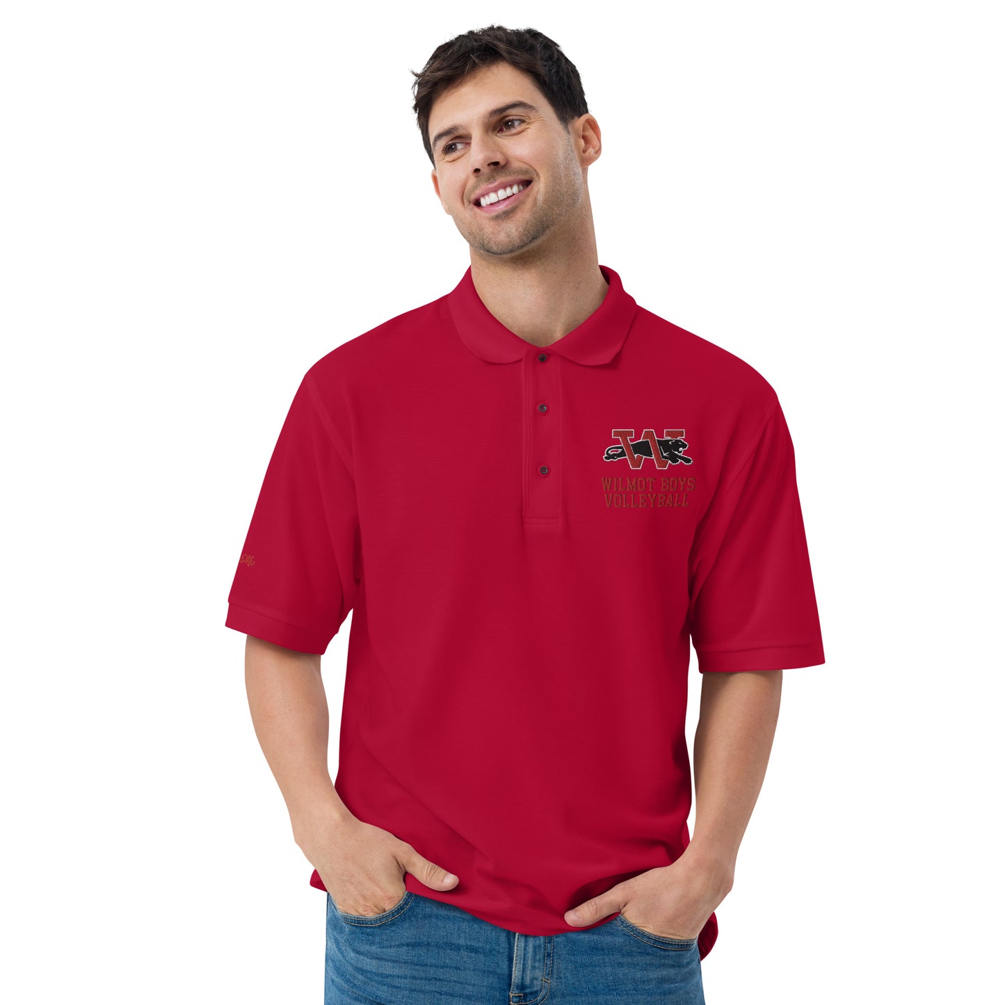 Wilmot Boys Volleyball Embroidered Premium Polo