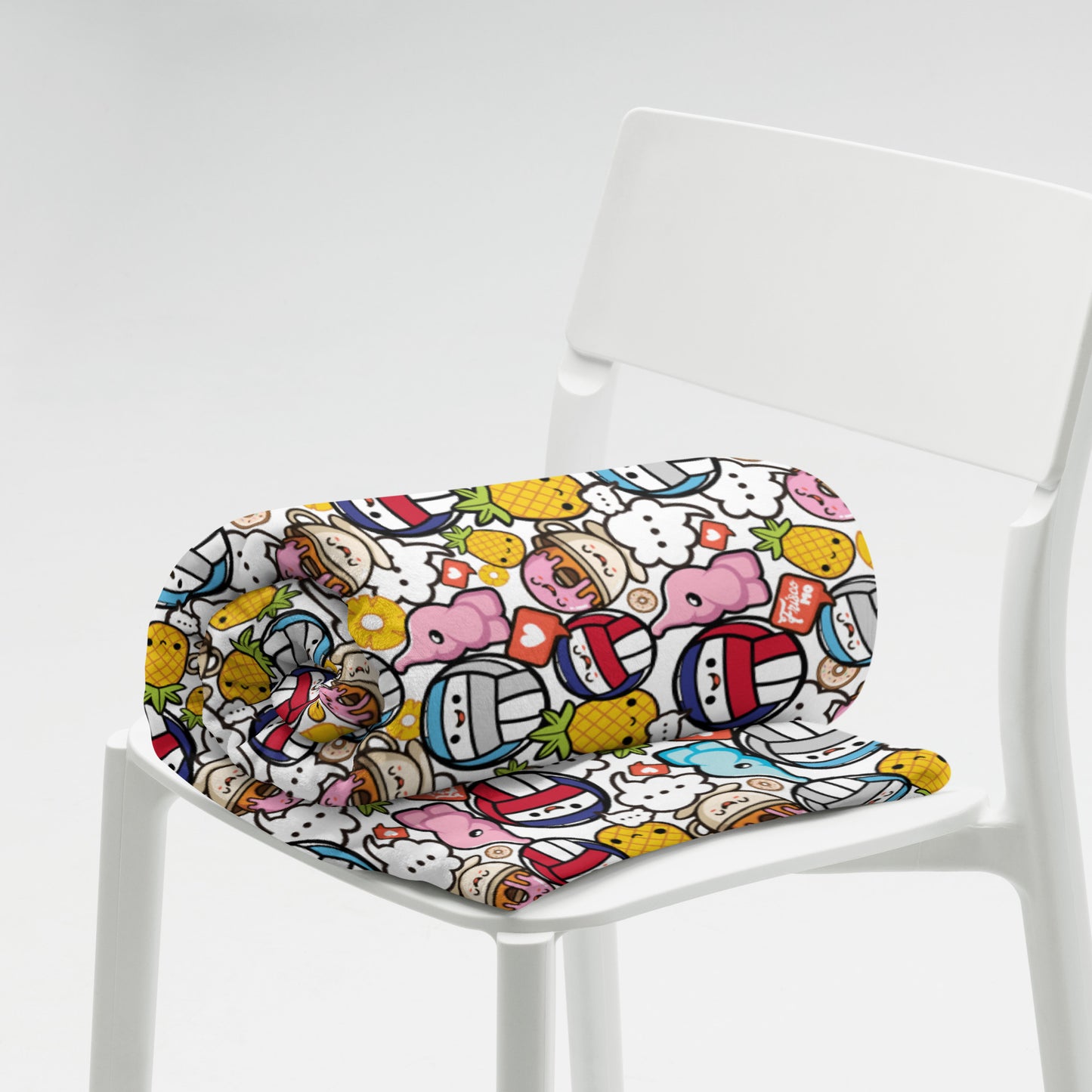 Kawaii Volleyball Love Fleece Blanket