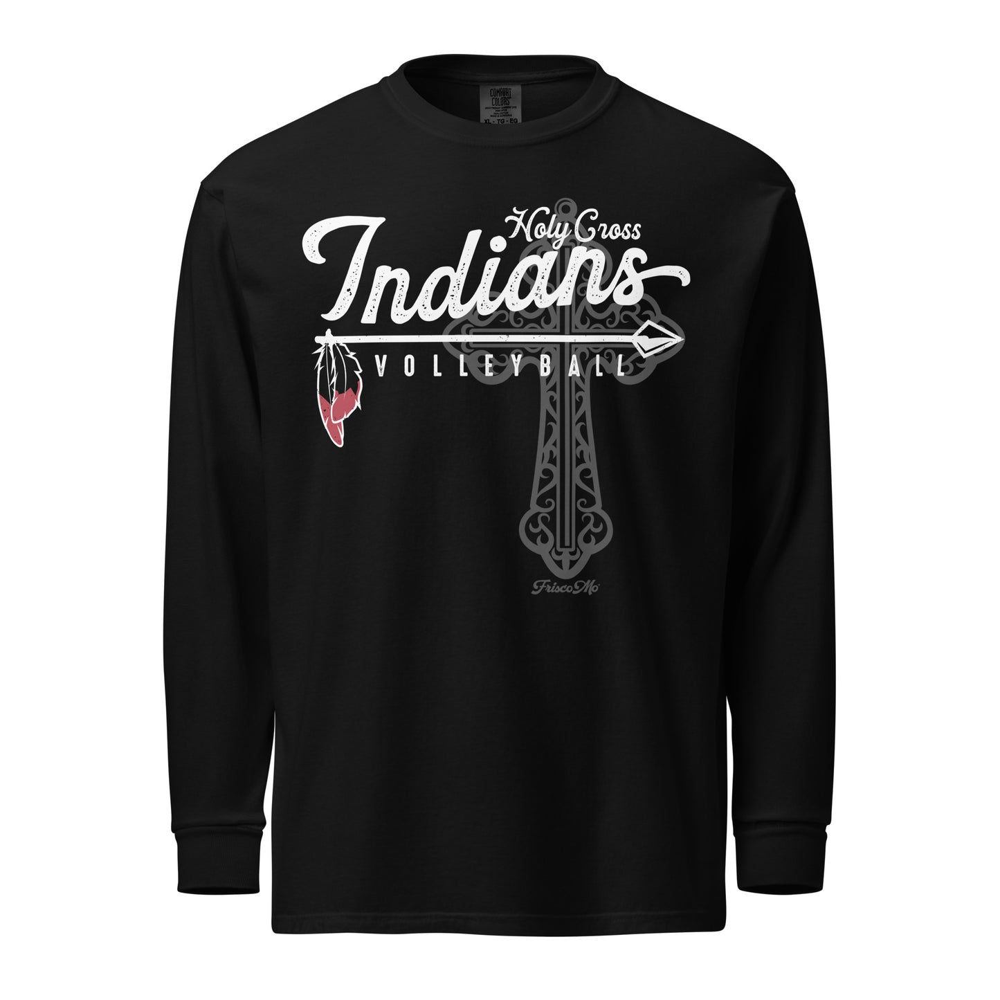 Holy Cross Indians Garment-Dyed Long Sleeve Tee