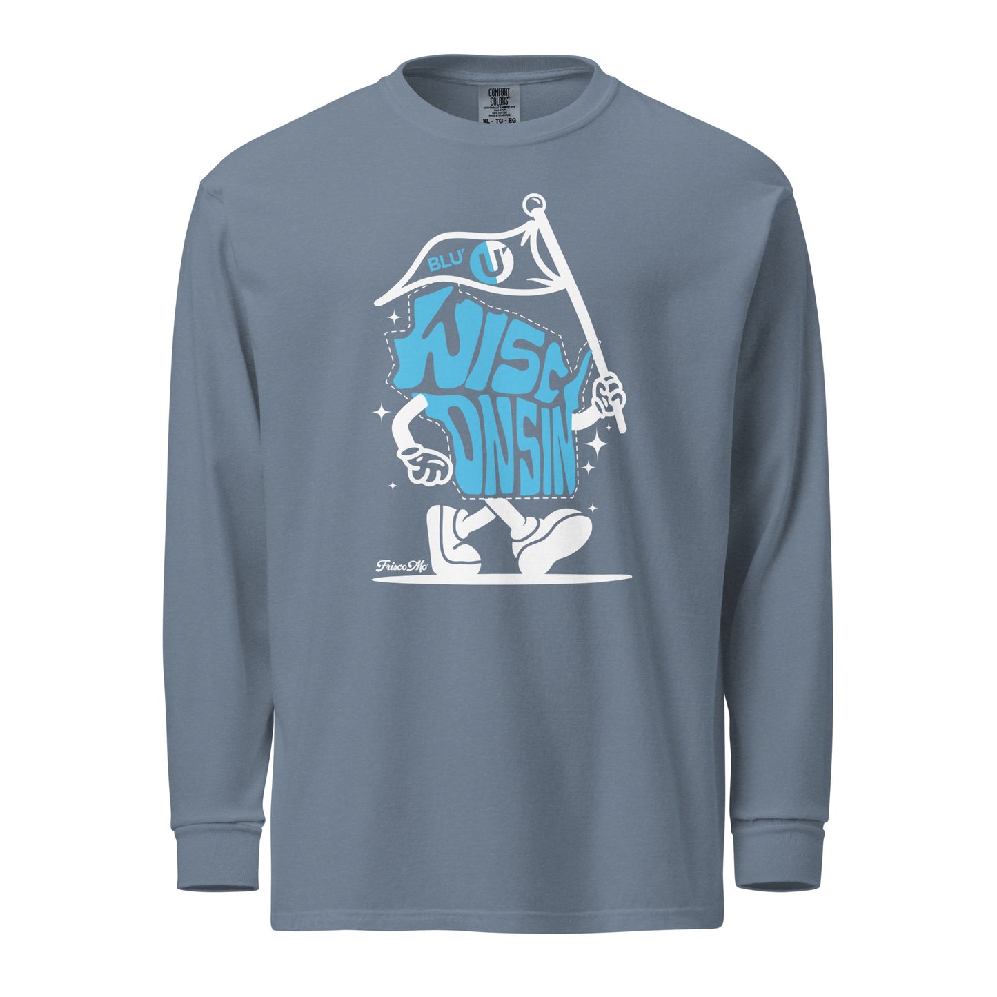 BLU WI Garment-Dyed Long-Sleeve Tee