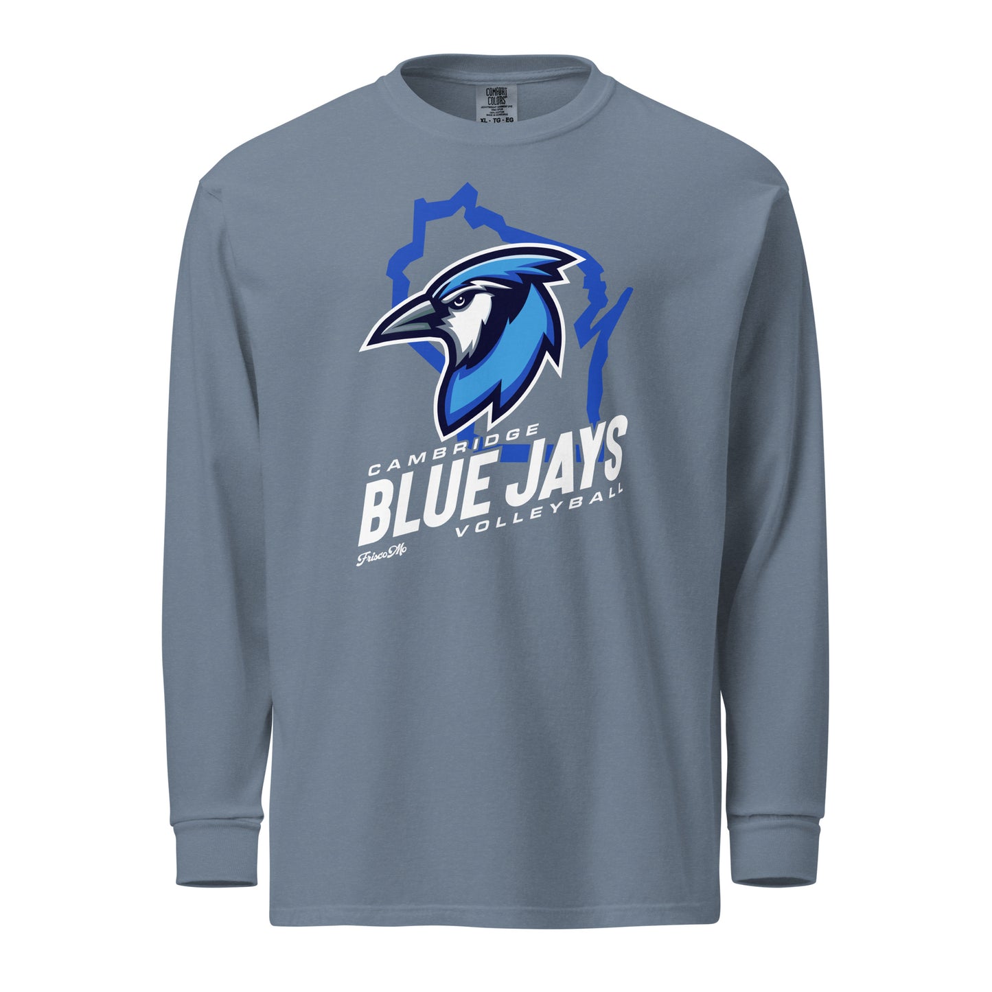 Cambridge Blue Jays VB Garment-Dyed Long-Sleeve Tee