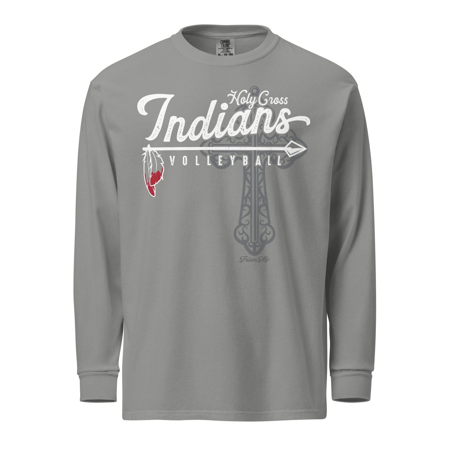 Holy Cross Indians Garment-Dyed Long Sleeve Tee