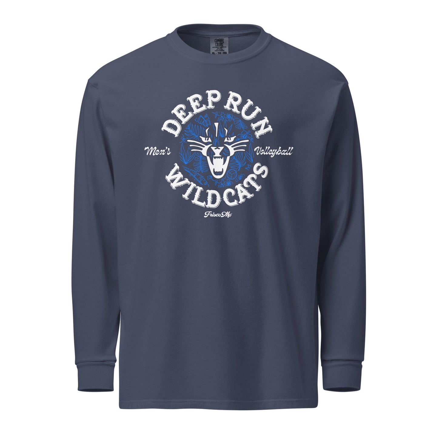 Deep Run Wildcats Garment-Dyed Long-Sleeve Tee