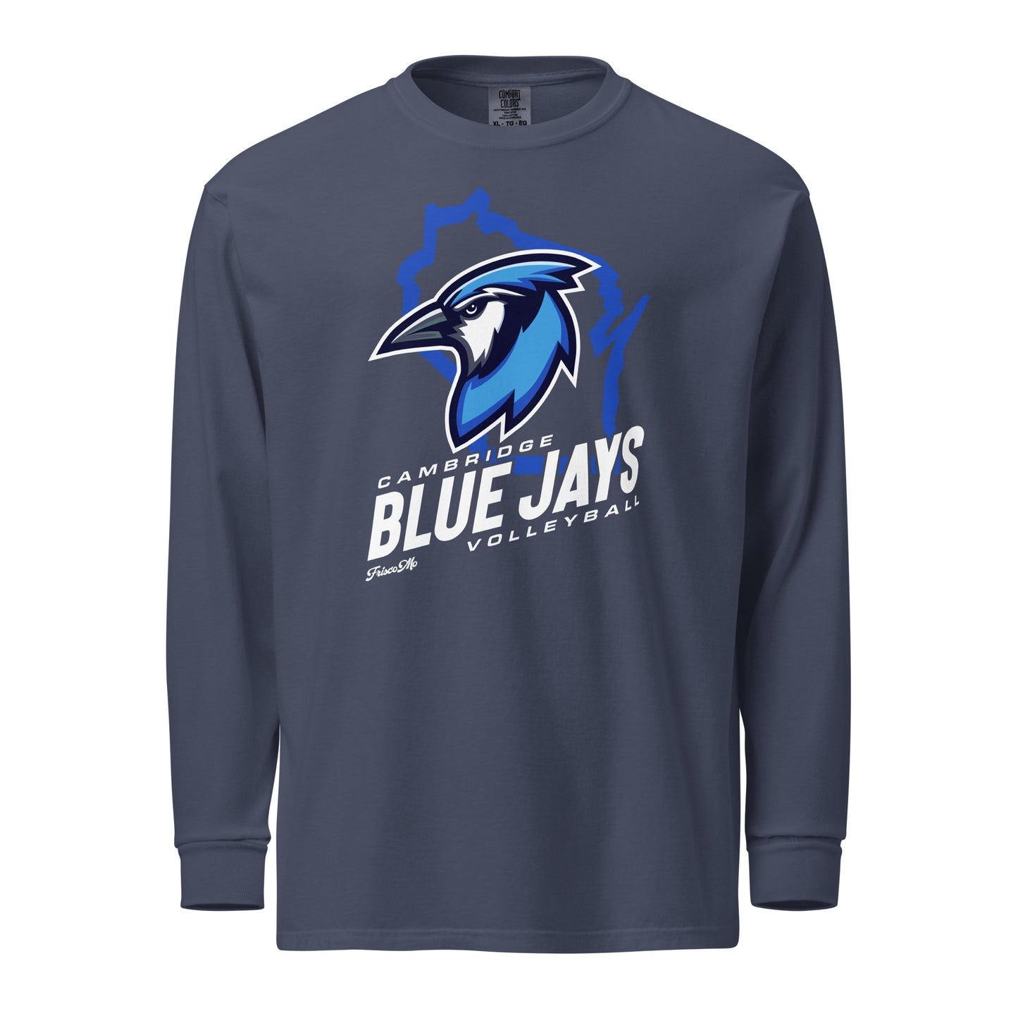 Cambridge Blue Jays VB Garment-Dyed Long-Sleeve Tee