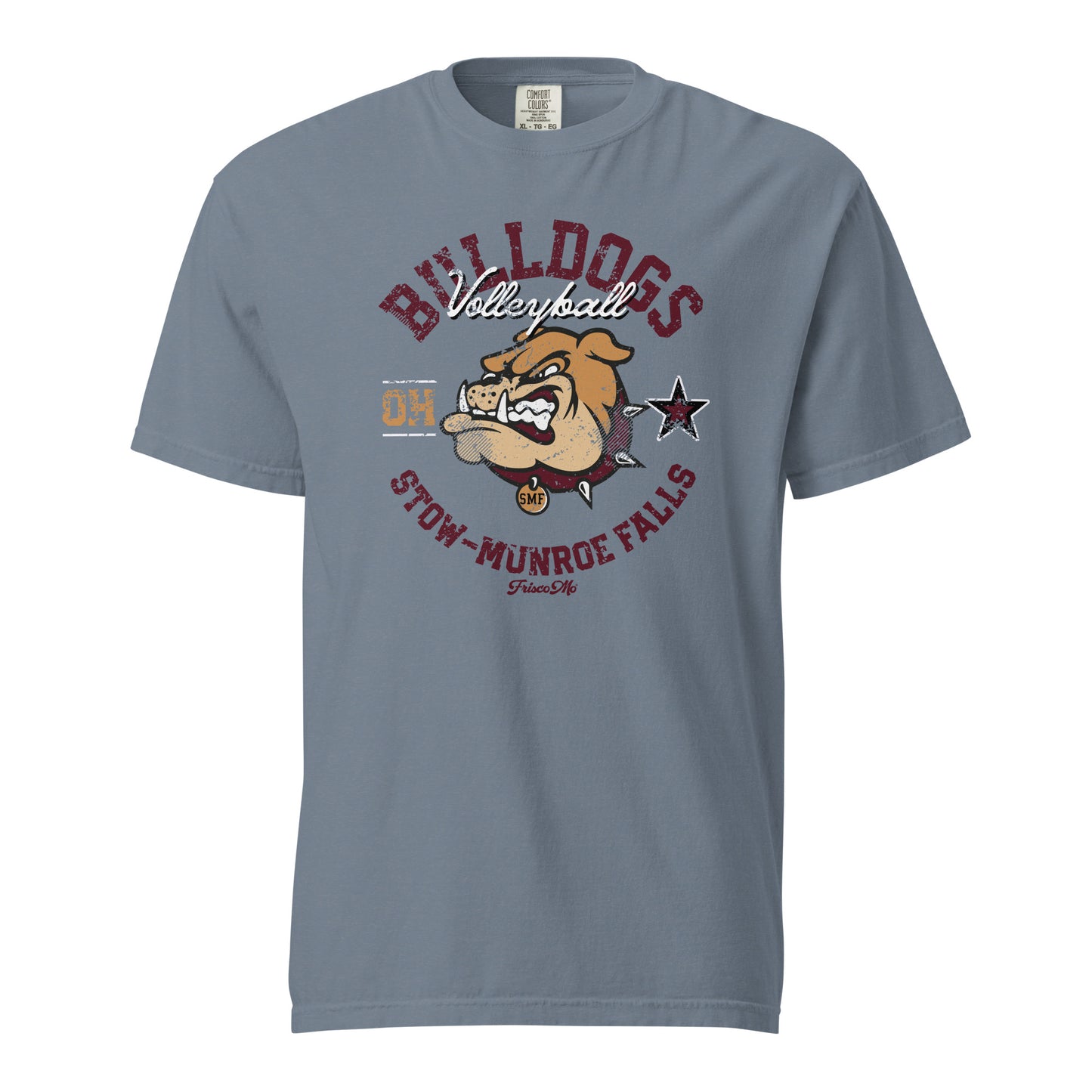 SMF Bulldogs Volleyball Garment-Dyed Tee