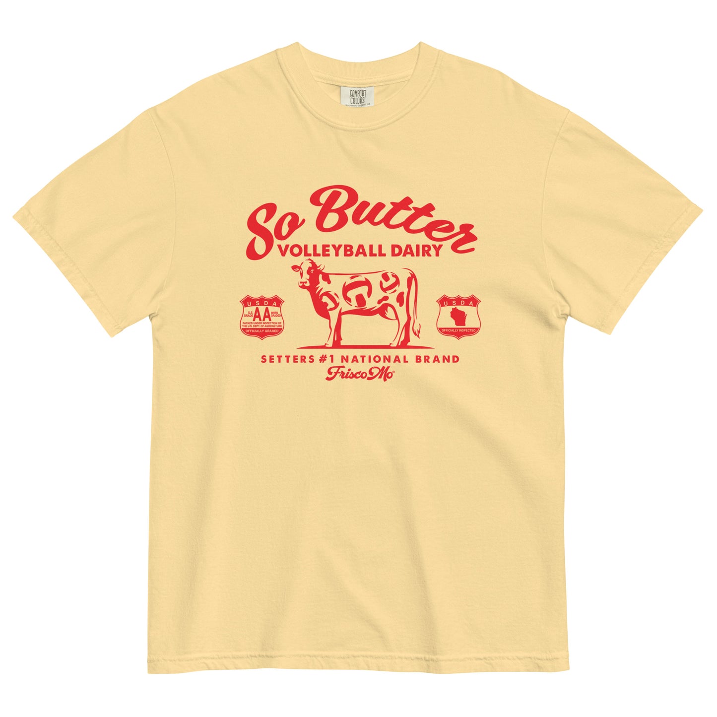 So Butter Volleyball Dairy Tee