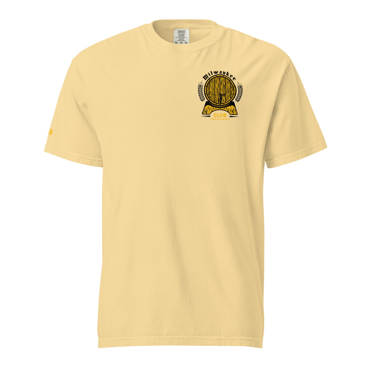 UWM Club Volleyball Keg Stand Garment-Dyed Tee