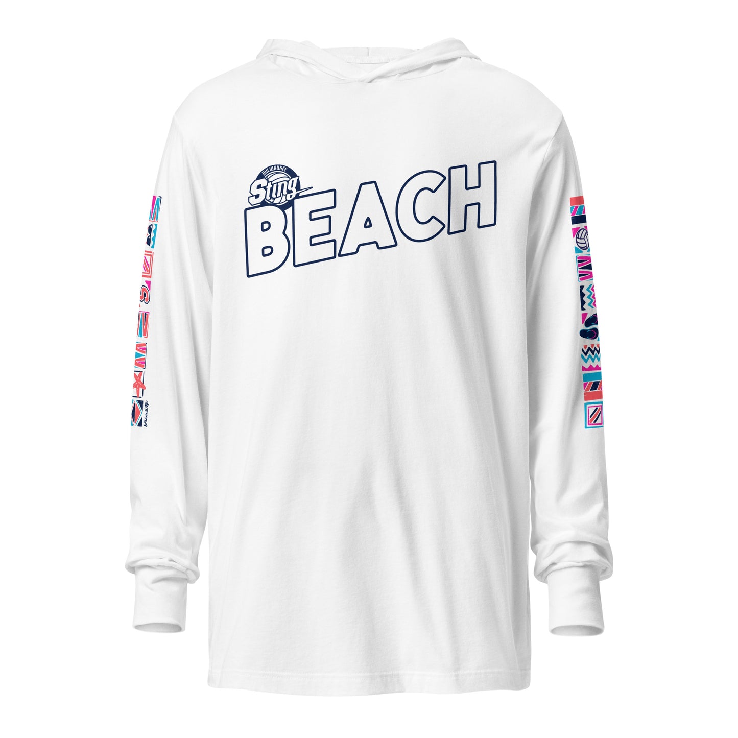 Sting Beach Club Hooded Long-Sleeve Tee