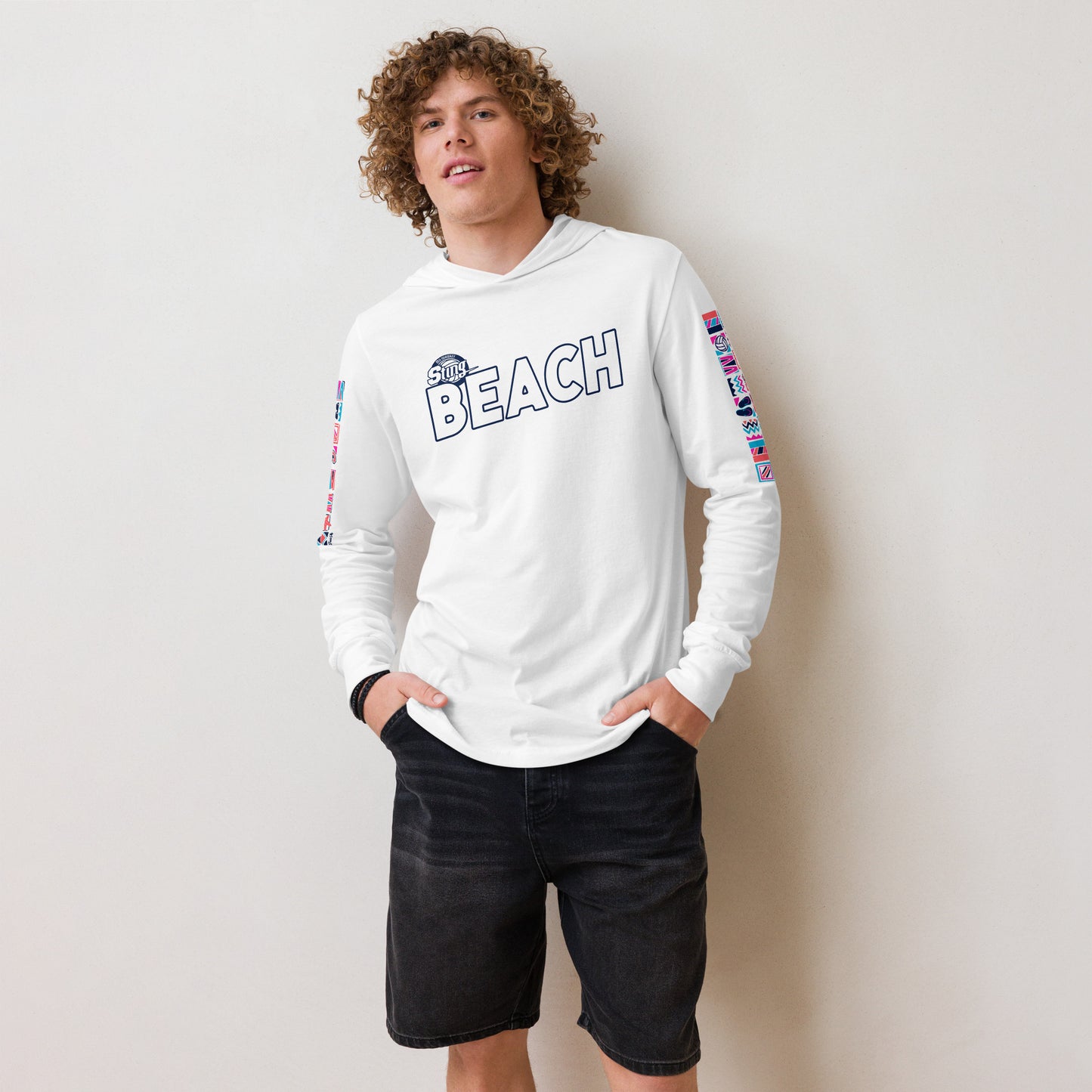 Sting Beach Club Hooded Long-Sleeve Tee