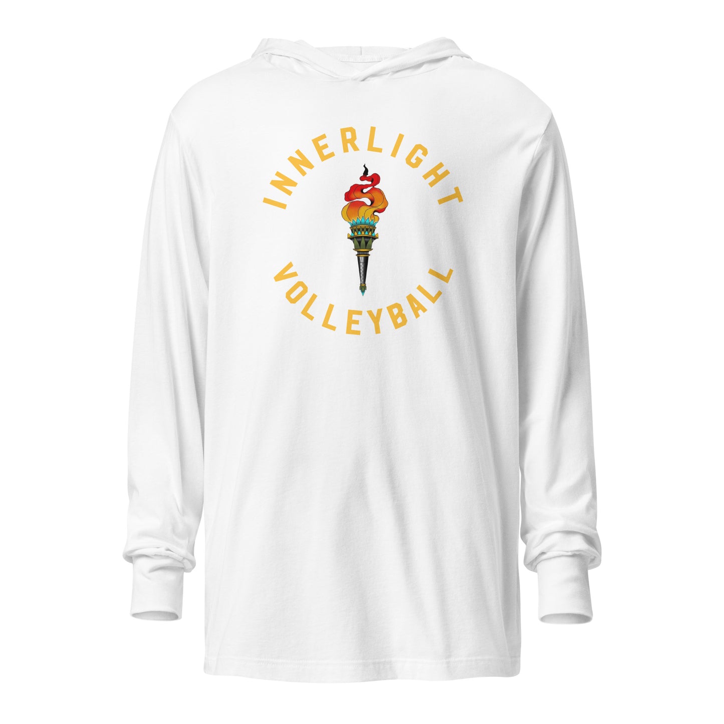 Innerlight Circle Torch Hooded Long-Sleeve Tee