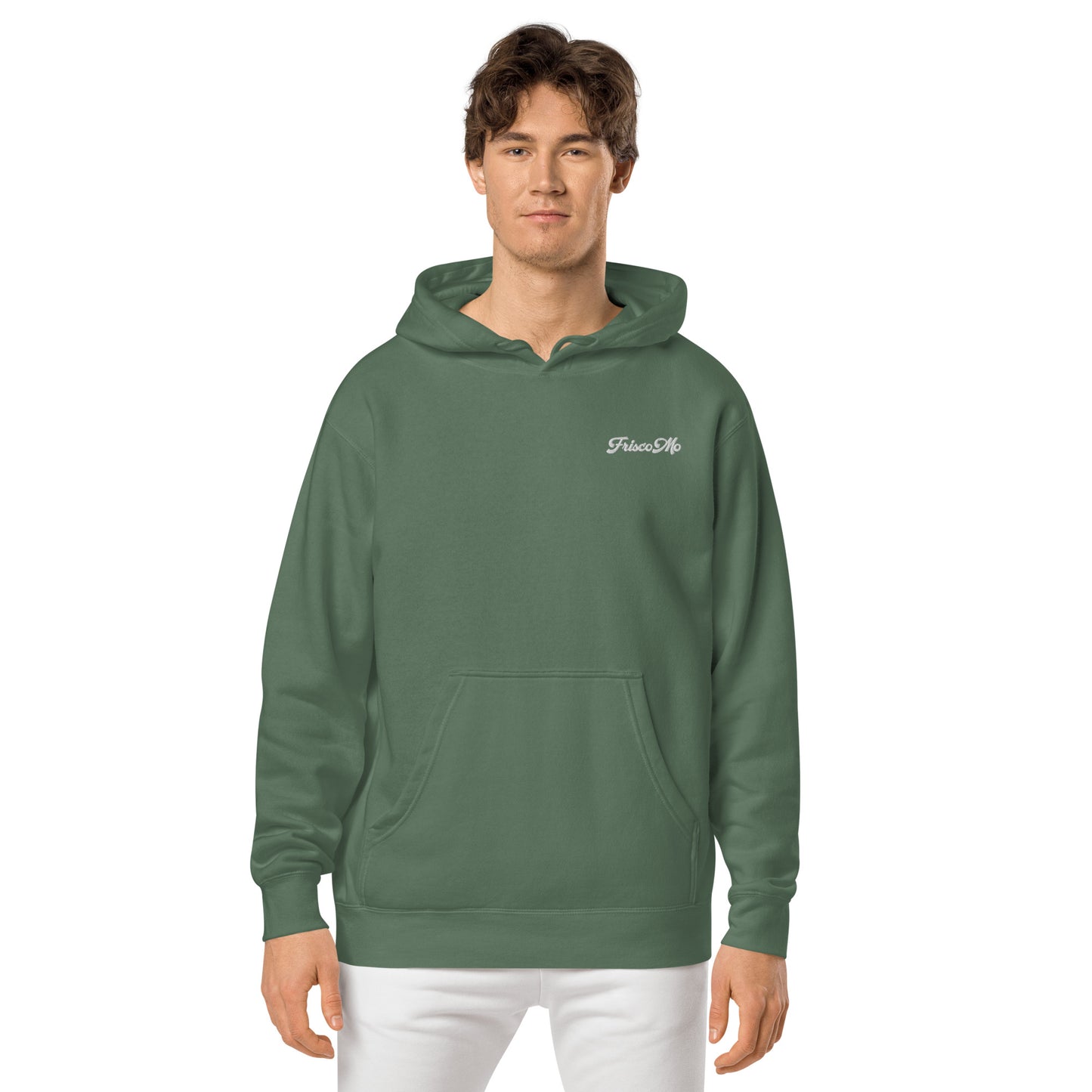 Frisco Mo Embroidered Pigment-Dyed Hoodie