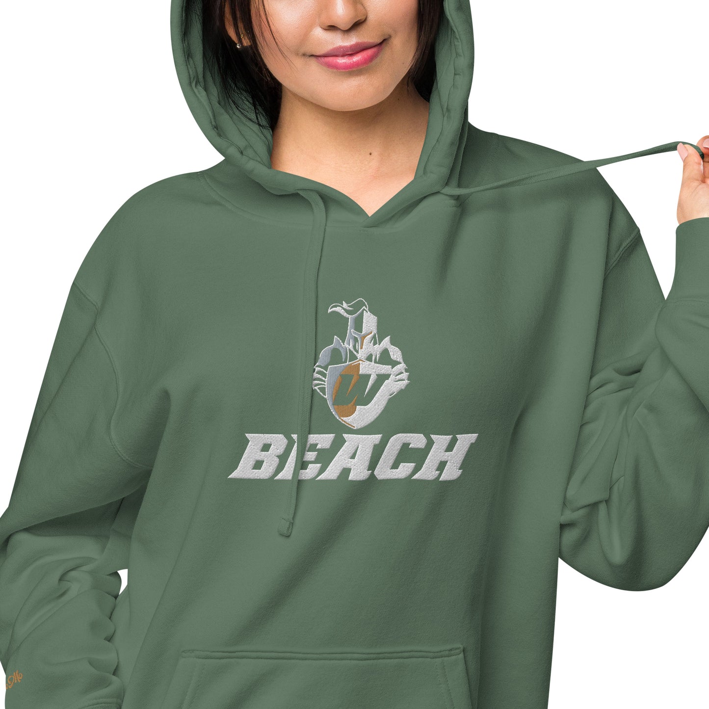 Webber Beach Embroidered Pigment-Dyed Hoodie