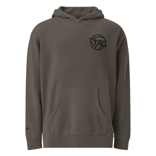 Thomas Roper Logo Embroidered Pigment-Dyed Hoodie