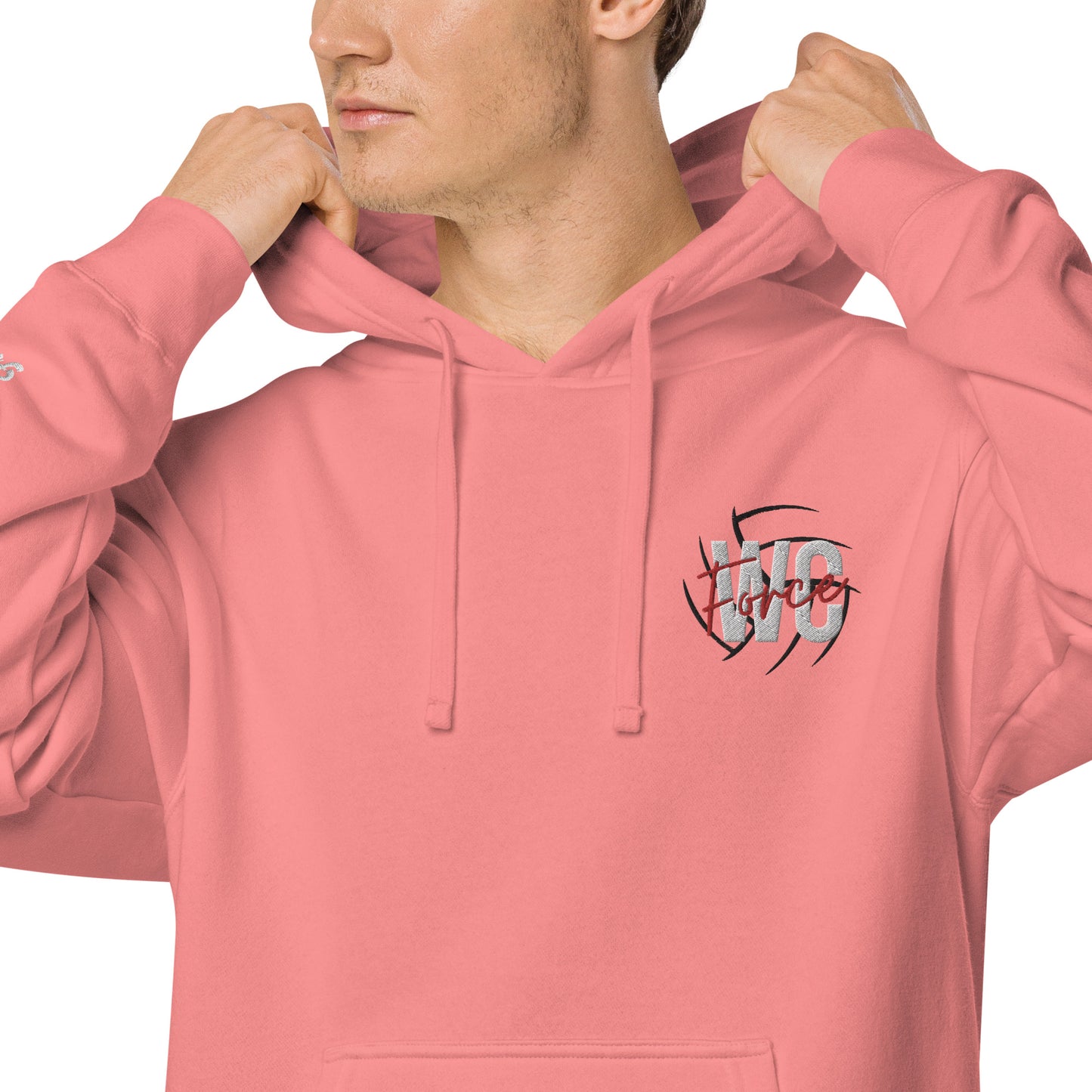 WC Force Embroidered Pigment-Dyed Hoodie