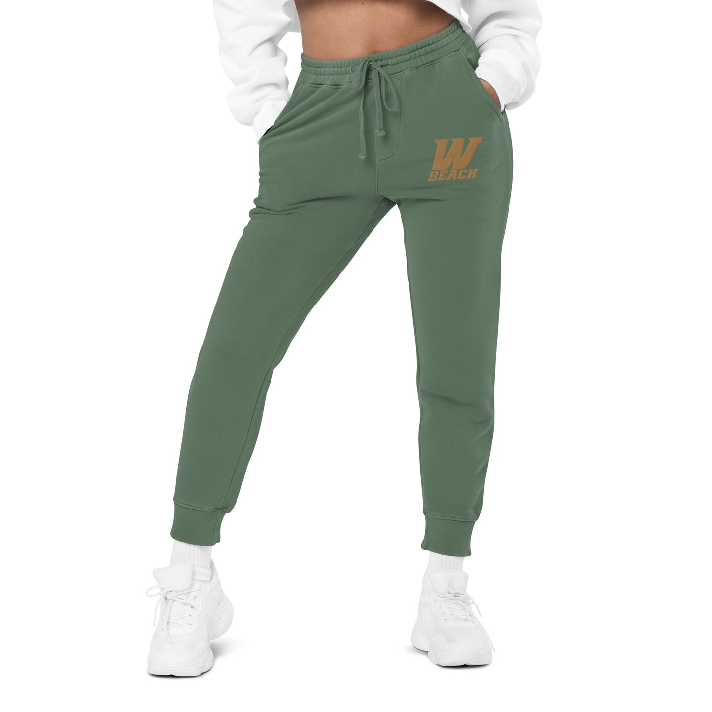 Webber Beach Embroidered Pigment-Dyed Sweatpants