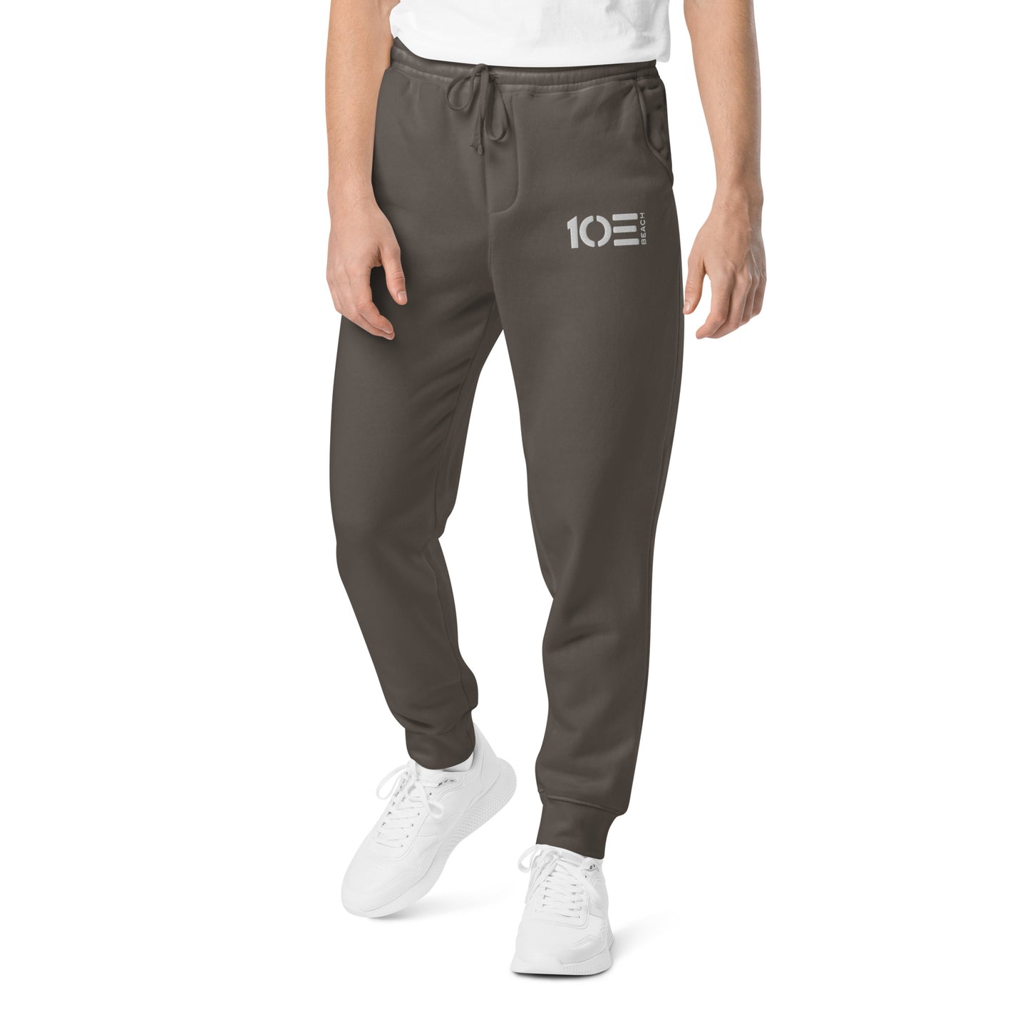 OOE Beach Embroidered Pigment-Dyed Sweatpants