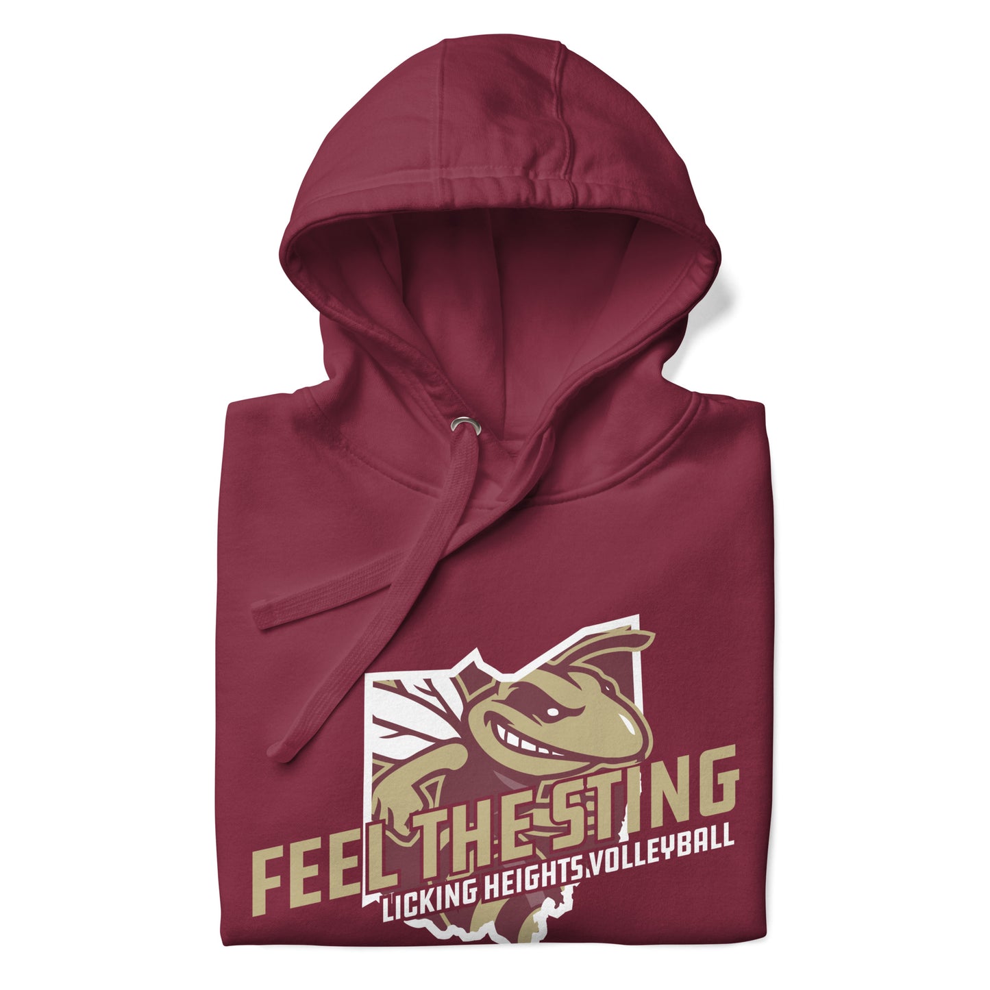 Licking Heights Ohio Map Hoodie