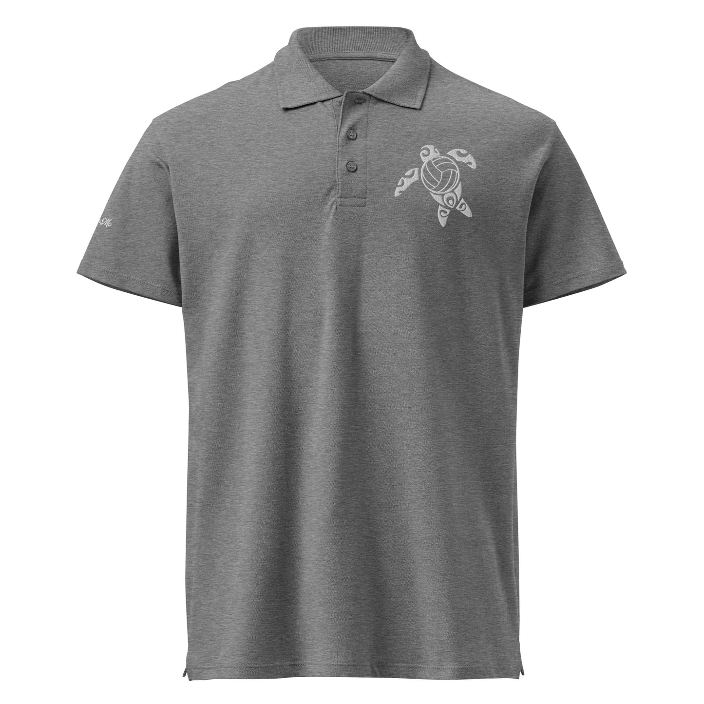 Set Above Embroidered Icon Premium Pique Polo