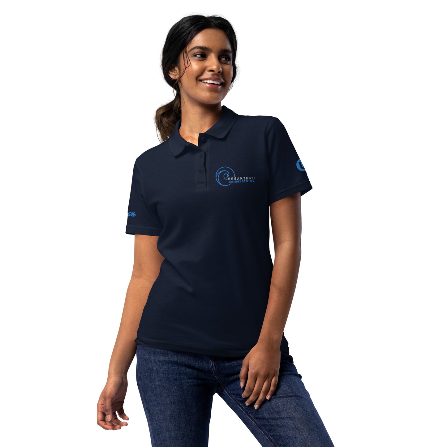 BAS Embroidered Women’s Pique Polo