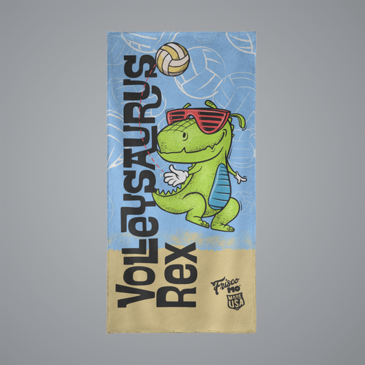 Volleysaurus Rex Beach Towel