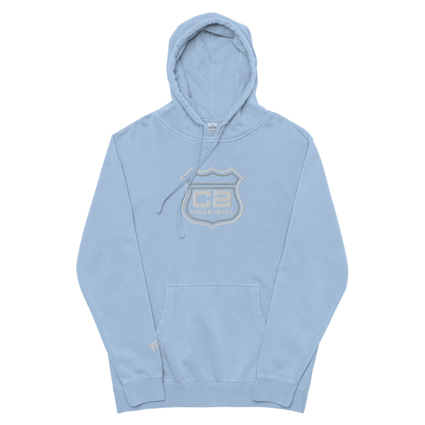 C2 Embroidered Pigment-Dyed Hoodie